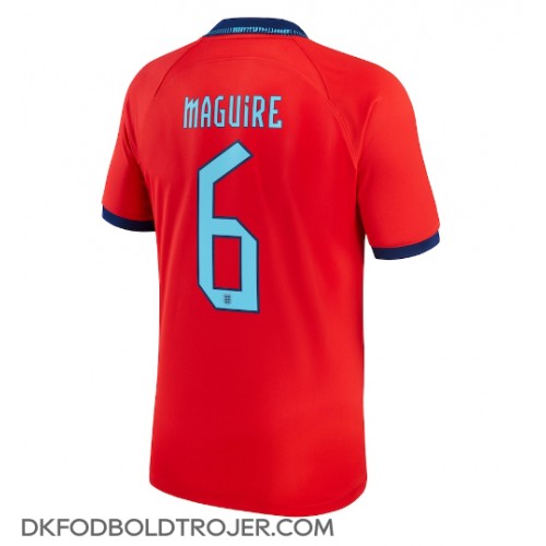 Billige England Harry Maguire #6 Udebane Fodboldtrøjer VM 2022 Kortærmet